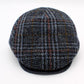 The "Snowfall Plaid" - Lana Wool Flat Cap by Hologramme Paris