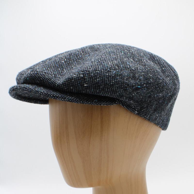 The "Navy Blue Flecks" Tweed Flat Cap by Hologramme Paris - HOLIDAY SPECIAL