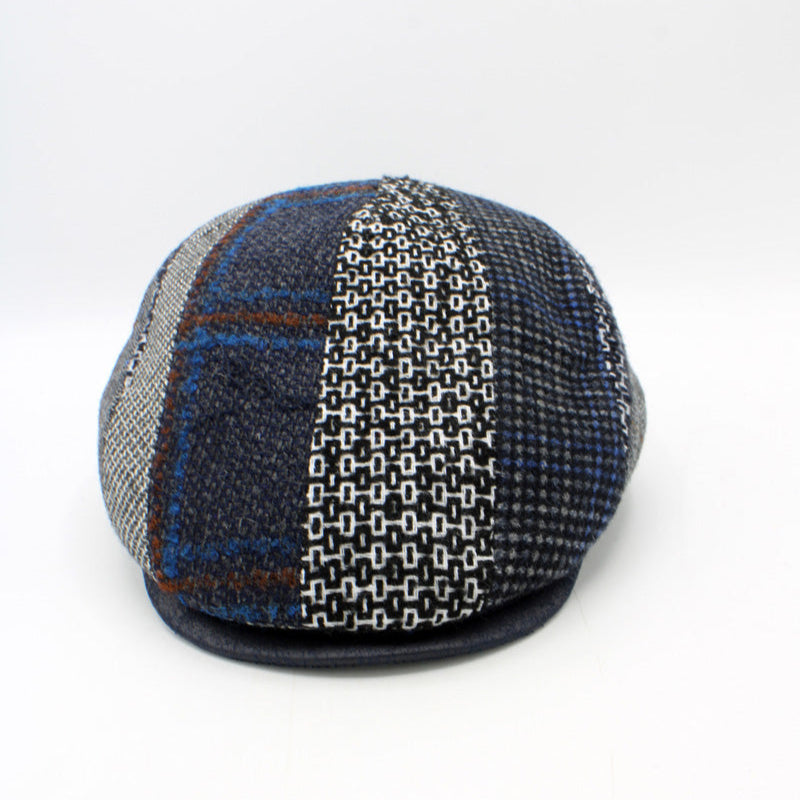 The "Tailored Patchwork" Flat Cap by Hologramme Paris