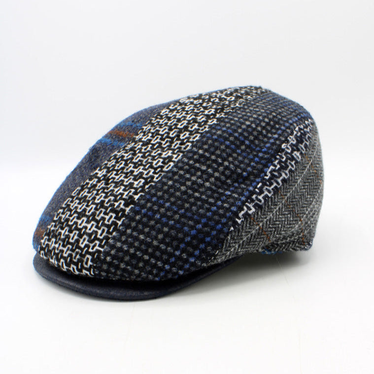 The "Tailored Patchwork" Flat Cap by Hologramme Paris