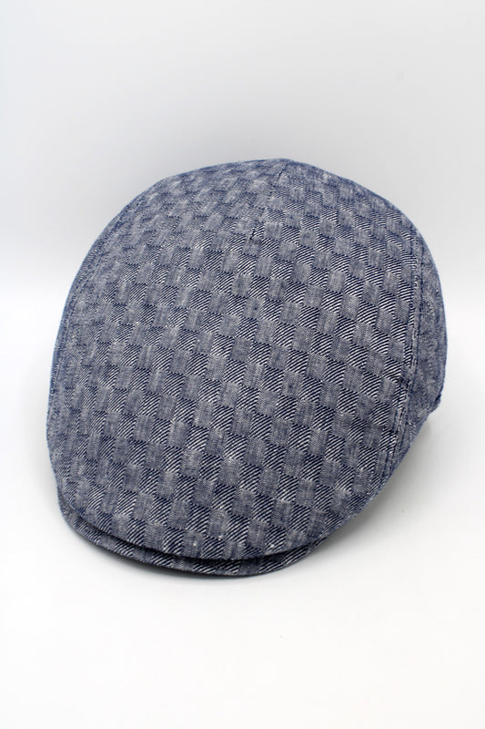 The Freshly Textured Blue Flat Cap by Hologramme Paris