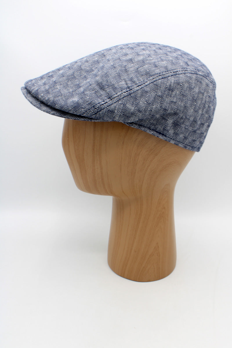 The Freshly Textured Blue Flat Cap by Hologramme Paris