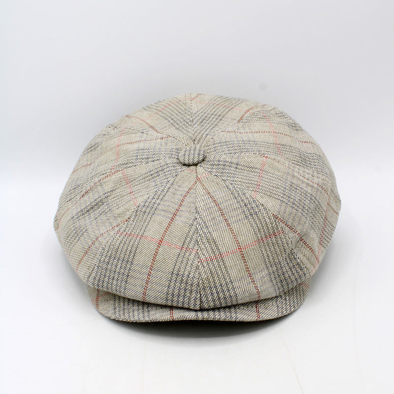 The "Summer Sand Shelby" Italian Newsboy Cap by Hologramme Paris