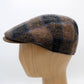 The "Rock Plaid" - Brown Lana Wool Pub Cap by Hologramme Paris