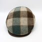 The "Pier Plaid"  Lana Wool Flat Cap by Hologramme Paris