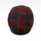 The "Old Port Plaid" Lana Wool Flat Cap by Hologramme Paris