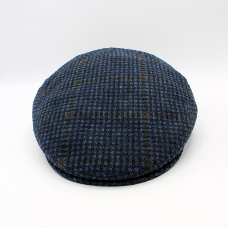 The "Blue WindowCheck" Flat Cap by Hologramme Paris