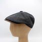 The "RainRunner" - Black Newsboy Cap by Hologramme Paris