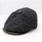The "RainRunner" - Black Newsboy Cap by Hologramme Paris
