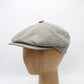 The "Beige Clouds Shelby" Italian Newsboy Cap by Hologramme Paris