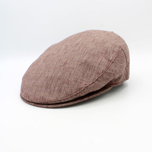 The "Colors" - Burgundy Italian Flat Cap by Hologramme Paris