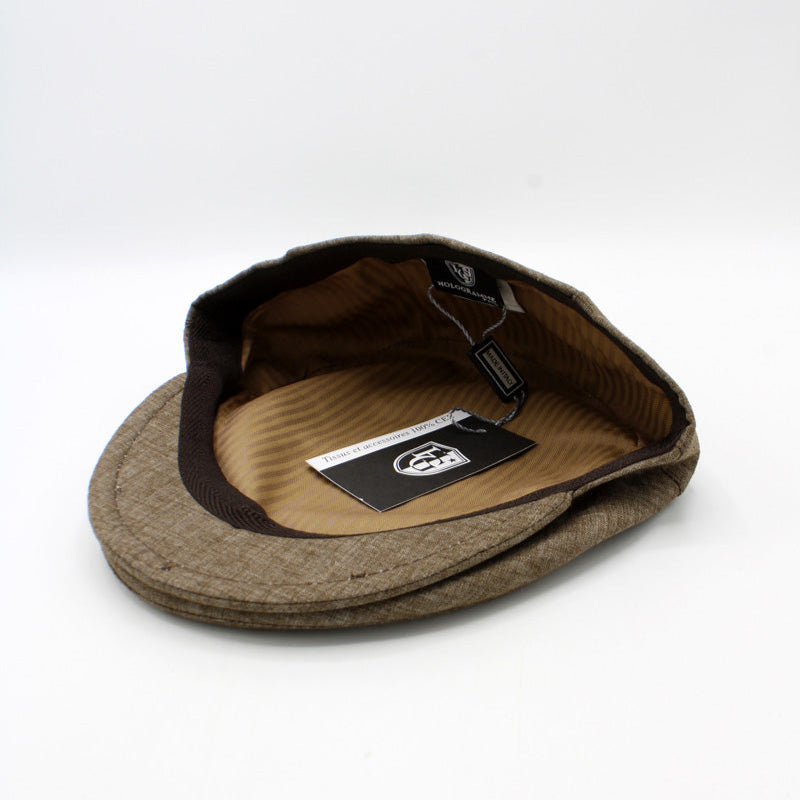 CAP OF THE WEEK: The "Colors" - Taupe Brown Italian Flat Cap by Hologramme Paris
