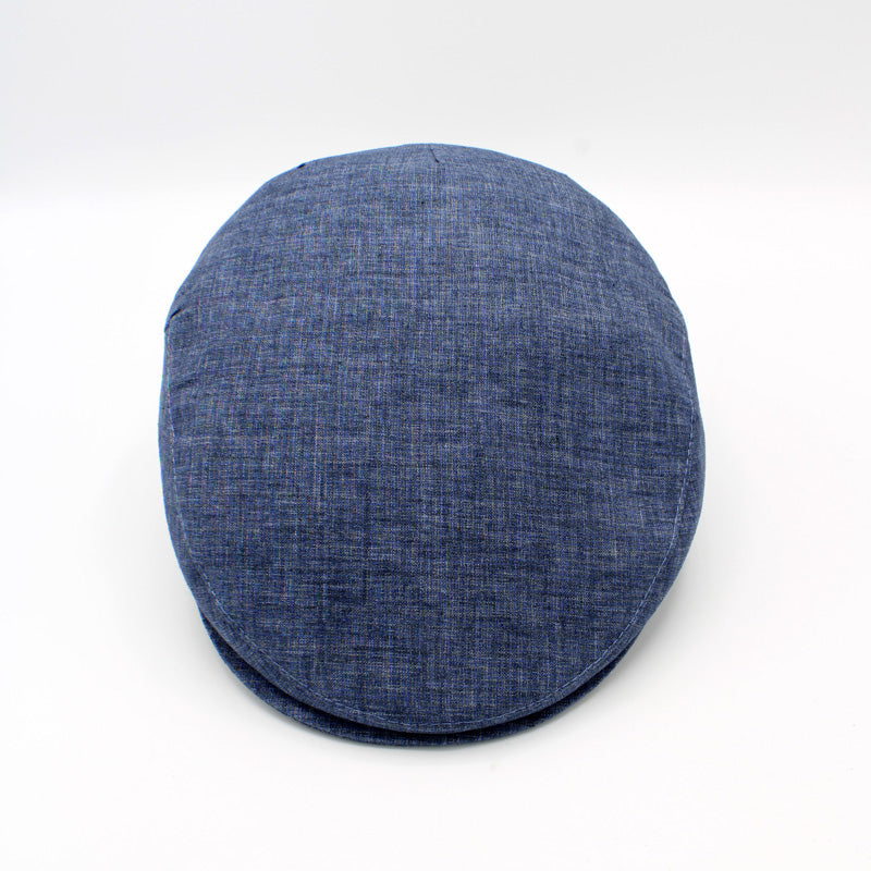 The "Colors" - Blue Italian Flat Cap by Hologramme Paris