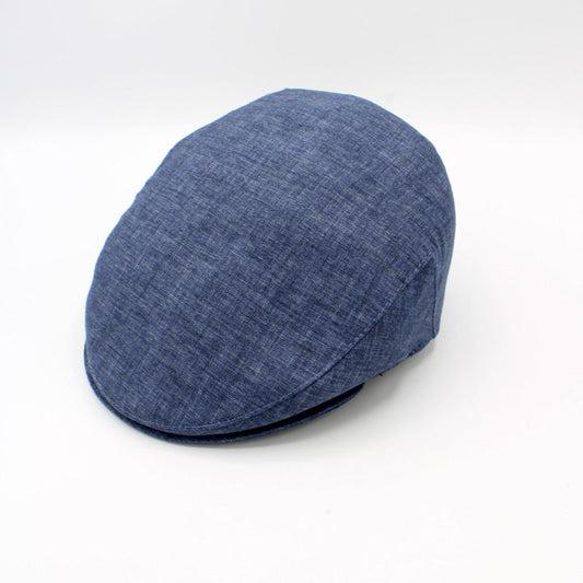 The "Colors" - Blue Italian Flat Cap by Hologramme Paris