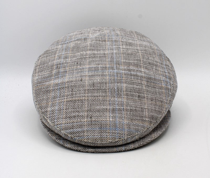 The  Abstract Plaid Flat Cap by Hologramme Paris