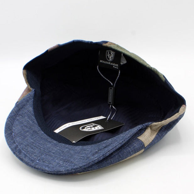 "The Ralph" Italian Patchwork Cap by Hologramme Paris