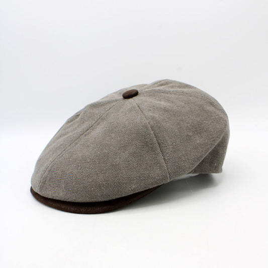 The "RainRunner" - Gray Newsboy Cap by Hologramme Paris