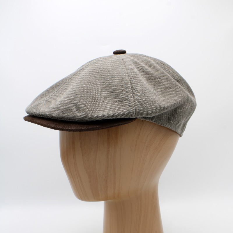 The "RainRunner" - Gray Newsboy Cap by Hologramme Paris