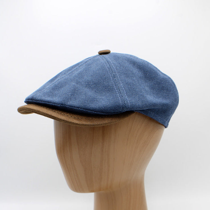 The "RainRunner" - Blue Newsboy Cap by Hologramme Paris