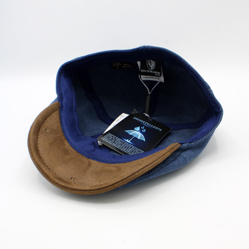 The "RainRunner" - Blue Newsboy Cap by Hologramme Paris