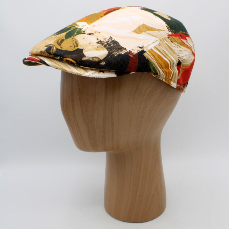 The "Coral Reef” Summer Italian Linen Cap by Hologramme Paris