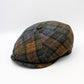 The "Weathered Tartan" Newsboy Cap by Hologramme Paris