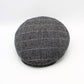 The "Gray Lined Herringbone" Flat Cap by Hologramme Paris - HOLIDAY SPECIAL