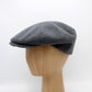 The "Cash" - Gray Cashmere and Wool Flat Cap by Hologramme Paris - HOLIDAY SPECIAL