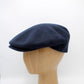 The "Cash" - Deep Blue Cashmere and Wool Flat Cap by Hologramme Paris