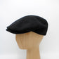 The "Cash" - Black Cashmere and Wool Flat Cap by Hologramme Paris