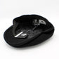 The "Cash" - Black Cashmere and Wool Flat Cap by Hologramme Paris