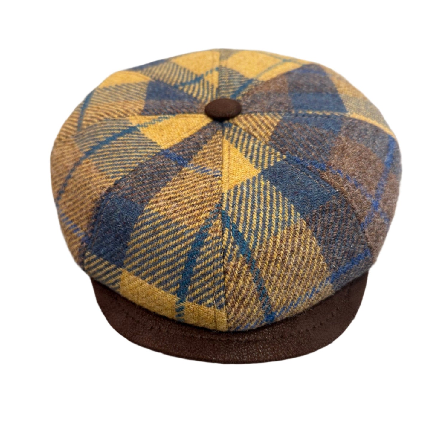 The "WinterFest Plaid" - Lana Wool Newsboy Cap by Hologramme Paris