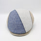 The "Summer Slant" - Blue and Gray Italian Linen Cap by Hologramme Paris