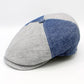 The Blue Pinwheel Italian Linen Summer Cap by Hologramme Paris