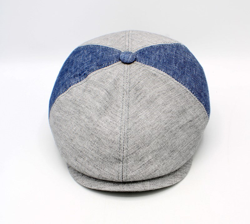 The Blue Pinwheel Italian Linen Summer Cap by Hologramme Paris