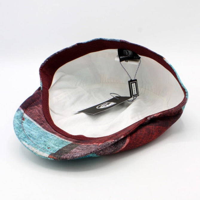 The "Big Plaid - Bright” Flat Cap by Hologramme Paris