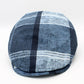 The "Big Plaid - Blues” Flat Cap by Hologramme Paris