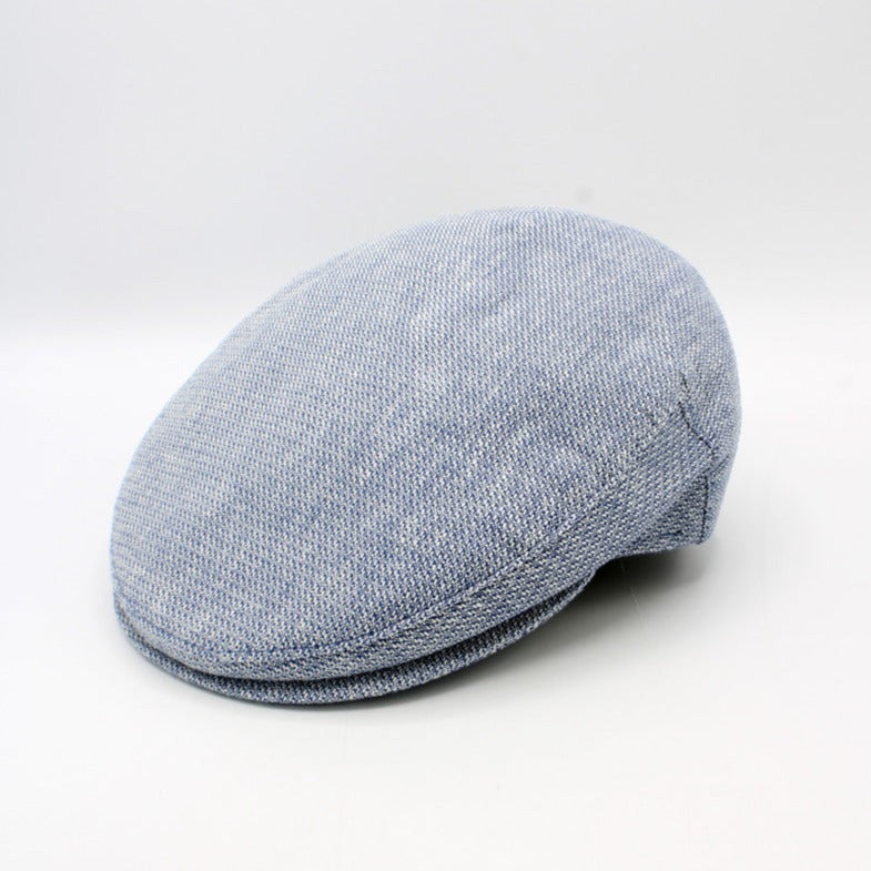 The Italian Linen Summer Flat Cap by Hologramme Paris (2 Colors)