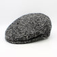 Gray Herringbone Flat Cap by FunkyBrims