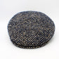 The "Heritage"  - Navy Blue Herringbone Flat Cap by Hologramme Paris