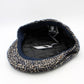 The "Heritage"  - Navy Blue Herringbone Flat Cap by Hologramme Paris