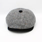 The "Garrison" - Medium Gray Herringbone Newsboy Cap by Hologramme Paris