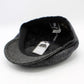 The "Garrison" - Dark Gray and Black Herringbone Newsboy Cap by Hologramme Paris