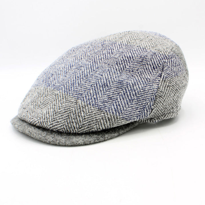 The "Blizzard" - Lana Wool Flat Cap by Hologramme Paris