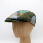 The "Funky Greens" Patchwork Flat Cap by Hologramme Paris