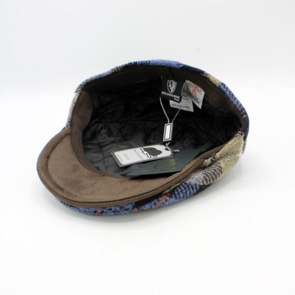 The "Beige Tartan" - Harris Tweed Flat Cap by Hologramme Paris