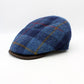 The "Blue Tartan" - Harris Tweed Flat Cap by Hologramme Paris