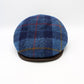 The "Blue Tartan" - Harris Tweed Flat Cap by Hologramme Paris