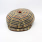 The "NewsHound" - Beige Plaid Cap by Hologramme Paris