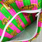 Pink & Green Handmade Quilted Tiger Print Duffle